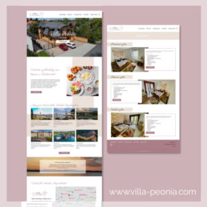 Villa Peonia - webdesign